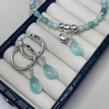 Load image into Gallery viewer, Aqua blue chalcedony set
